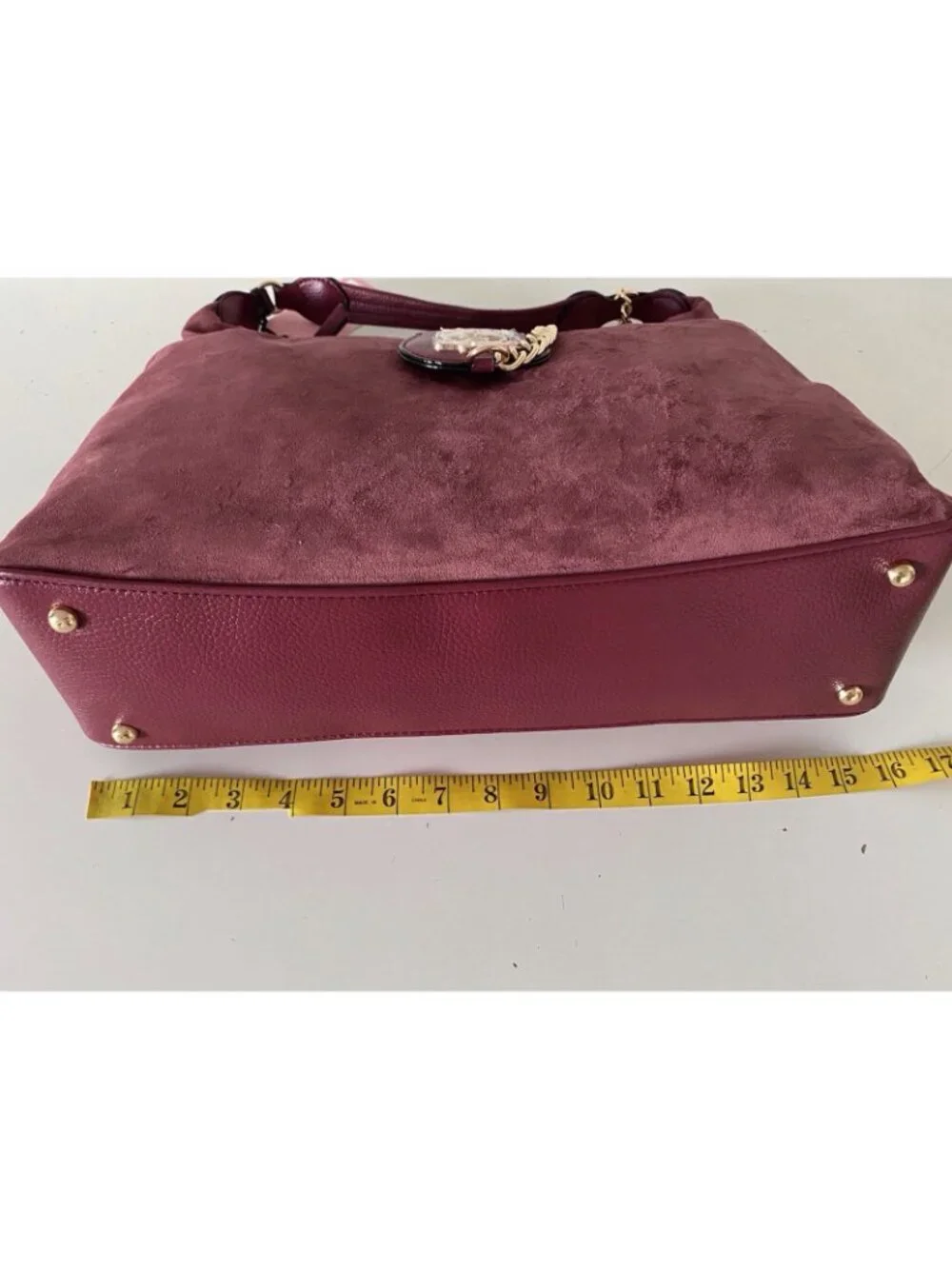 Juicy Couture Juicy Royal Crest Large Hobo Coho Cranberry Juice W/Chain VIRAL